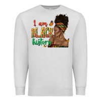 Dove Grey i am black history afro black woman juneteenth Premium Sweatshirt - texasbilliewilder