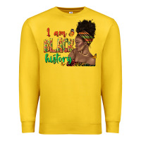 Lemon i am black history afro black woman juneteenth Premium Sweatshirt - texasbilliewilder