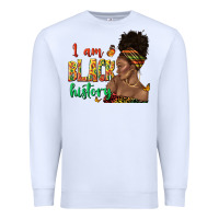 White i am black history afro black woman juneteenth Premium Sweatshirt - texasbilliewilder