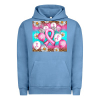 Pigment Pebble Blue Breast cancer balloon Urban Hoodie - Artiststas