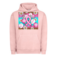 Pigment Salmon Breast cancer balloon Urban Hoodie - Artiststas