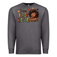 Charcoal Heather i am black history afro girl Premium Sweatshirt - texasbilliewilder