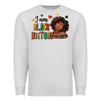 Dove Grey i am black history afro girl Premium Sweatshirt - texasbilliewilder