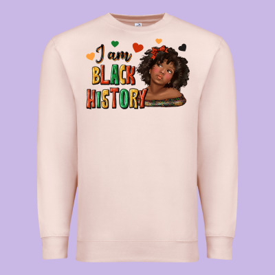 Premium Sweatshirt i am black history afro girl