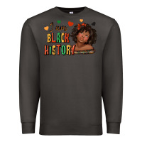 Smoke i am black history afro girl Premium Sweatshirt - texasbilliewilder