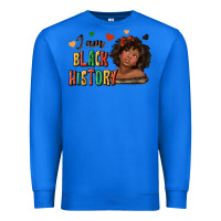 True Royal i am black history afro girl Premium Sweatshirt - texasbilliewilder