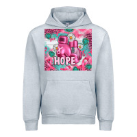 Heather Grey Breast Cancer Boxing Gloves Urban Hoodie - Artiststas