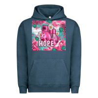 Pigment Midnight Navy Breast Cancer Boxing Gloves Urban Hoodie - Artiststas
