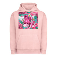 Pigment Salmon Breast Cancer Boxing Gloves Urban Hoodie - Artiststas