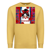 Antique Gold mamacita serape Premium Sweatshirt - Zillion Design Studio