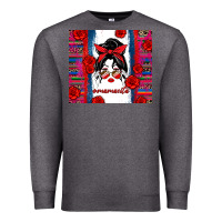 Charcoal Heather mamacita serape Premium Sweatshirt - Zillion Design Studio