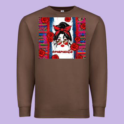 Mamacita Serape Premium Sweatshirt Designed By Zillion Design Studio