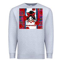 Heather Grey mamacita serape Premium Sweatshirt - Zillion Design Studio