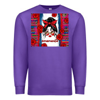 Purple mamacita serape Premium Sweatshirt - Zillion Design Studio