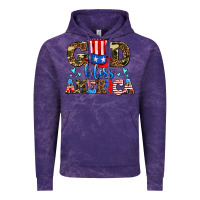 Cloud Purple god bless america Vintage Hoodie - AdoDesignShop