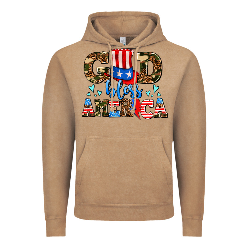 God Bless America Vintage Hoodie by AdoDesignShop | Teevron