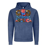 Vintage Denim god bless america Vintage Hoodie - AdoDesignShop