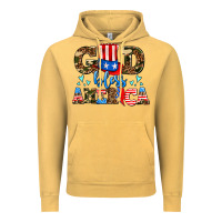 Vintage Mustard god bless america Vintage Hoodie - AdoDesignShop