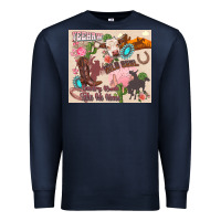 Navy yeehaw western Premium Sweatshirt - Zillion Design Studio