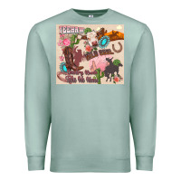 Seafoam yeehaw western Premium Sweatshirt - Zillion Design Studio