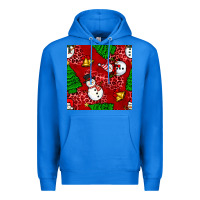 True Royal christmas snowman and trees seamless pattern Premium Hoodie - BundleAndBundleShop