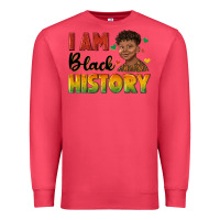 Cardinal i am black history with afro black boy Premium Sweatshirt - texasbilliewilder