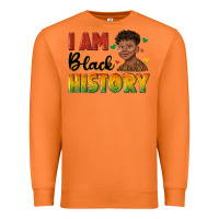Carrot i am black history with afro black boy Premium Sweatshirt - texasbilliewilder