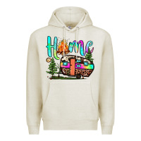 Oatmeal Heather home camp Premium Hoodie - JahusDesignShop