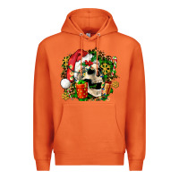 Carrot christmas skull and gift Premium Hoodie - AdoDesignShop