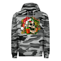 Slate Camo christmas skull and gift Premium Hoodie - AdoDesignShop
