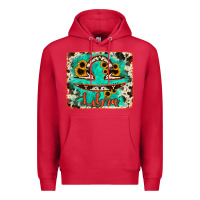 Cardinal libra turquoise cowhide Premium Hoodie - RanaPortraitStore