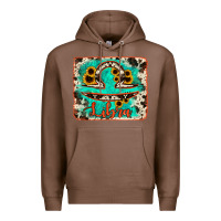 Chestnut libra turquoise cowhide Premium Hoodie - RanaPortraitStore
