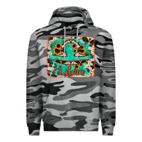 Slate Camo libra turquoise cowhide Premium Hoodie - RanaPortraitStore