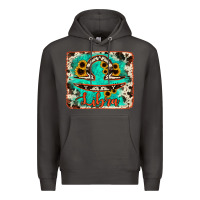 Smoke libra turquoise cowhide Premium Hoodie - RanaPortraitStore
