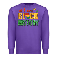 Purple i am black history juneteenth Premium Sweatshirt - texasbilliewilder