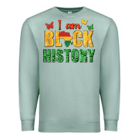 Seafoam i am black history juneteenth Premium Sweatshirt - texasbilliewilder