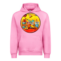 Fuchsia Pink firefighter coasters Urban Hoodie - AdoDesignShop