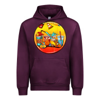 Mauve Wine firefighter coasters Urban Hoodie - AdoDesignShop
