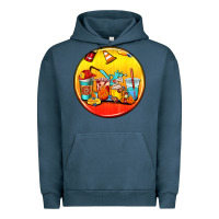 Pigment Midnight Navy firefighter coasters Urban Hoodie - AdoDesignShop