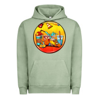Pigment Oil Green firefighter coasters Urban Hoodie - AdoDesignShop