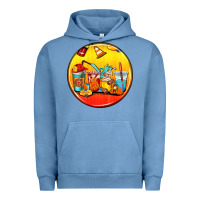 Pigment Pebble Blue firefighter coasters Urban Hoodie - AdoDesignShop