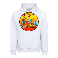 White firefighter coasters Urban Hoodie - AdoDesignShop