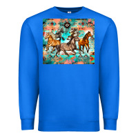 True Royal western running horses Premium Sweatshirt - Zillion Design Studio