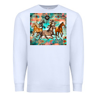 White western running horses Premium Sweatshirt - Zillion Design Studio