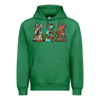Emerald leopard cowhide turquoise cactus bunny's Urban Hoodie - JahusDesignShop