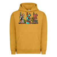 Pigment Peanut Butter leopard cowhide turquoise cactus bunny's Urban Hoodie - JahusDesignShop