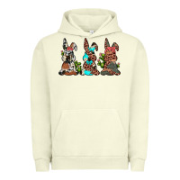 Pigment Pistachio leopard cowhide turquoise cactus bunny's Urban Hoodie - JahusDesignShop
