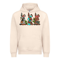Sandshell leopard cowhide turquoise cactus bunny's Urban Hoodie - JahusDesignShop