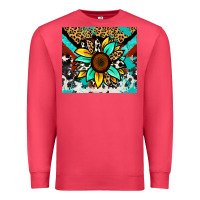 Cardinal turquoise gemstone sunflower Premium Sweatshirt - Zillion Design Studio