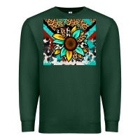 Sports Green turquoise gemstone sunflower Premium Sweatshirt - Zillion Design Studio